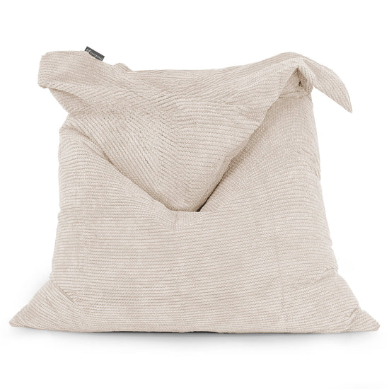 Bardzo duża pufa XXL - Pom Pom Kość słoniowa 01