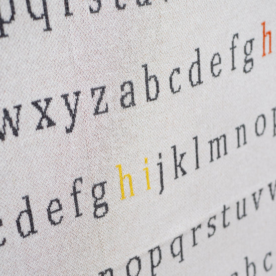 Narzuta / koc - Dzianina Alfabet 04