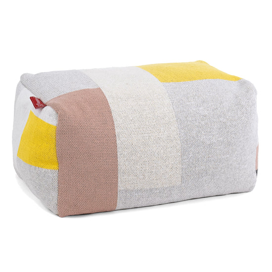 Podnóżek mały - Dzianina Blok kolorów Szarość 01