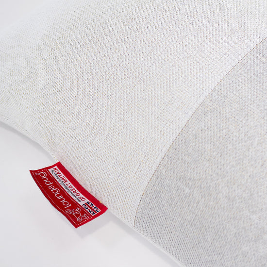 Pufa leżanka graczy - Dzianina Blok kolorów Szarość 02