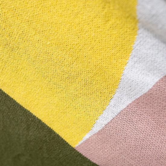 Narzuta / koc - Dzianina Geometryczny blok kolorów Zieleń 04