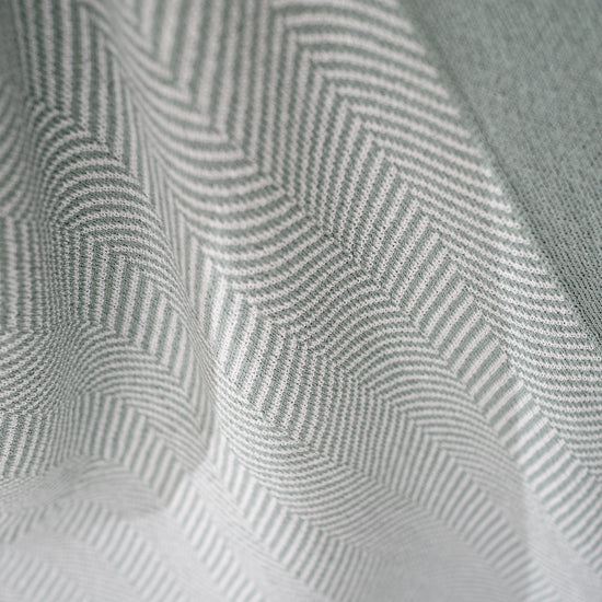 Narzuta / koc - Dzianina Jodełka Kacze jajo niebieskie 03