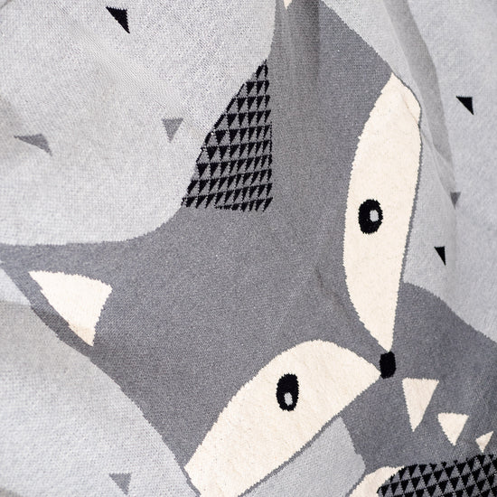 Narzuta / koc - Dzianina Lis solo 02