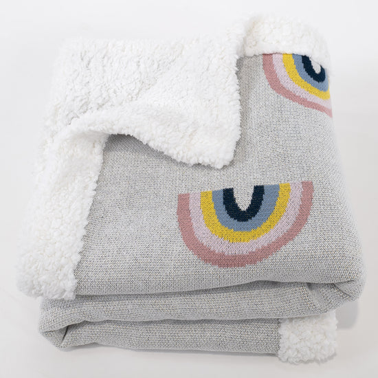 Narzuta / koc - Dzianina Tęcza 03