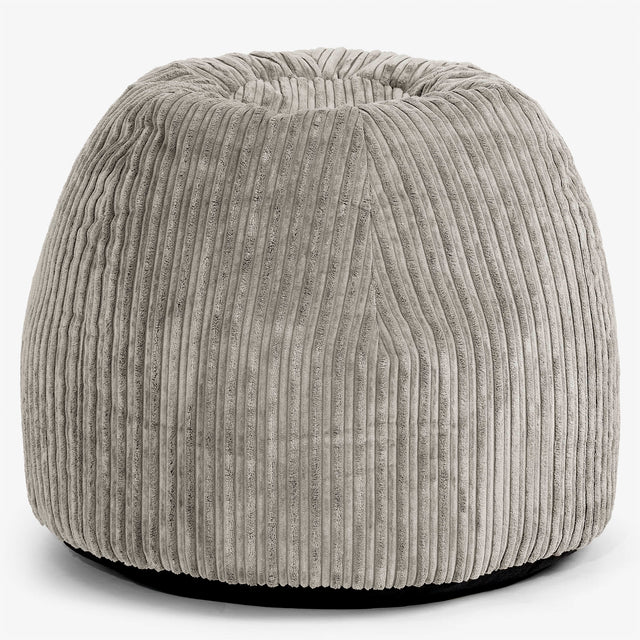 Ergonomiczne biurowe pouf-krzesło - Klasyczny sztruks Mysi - 01