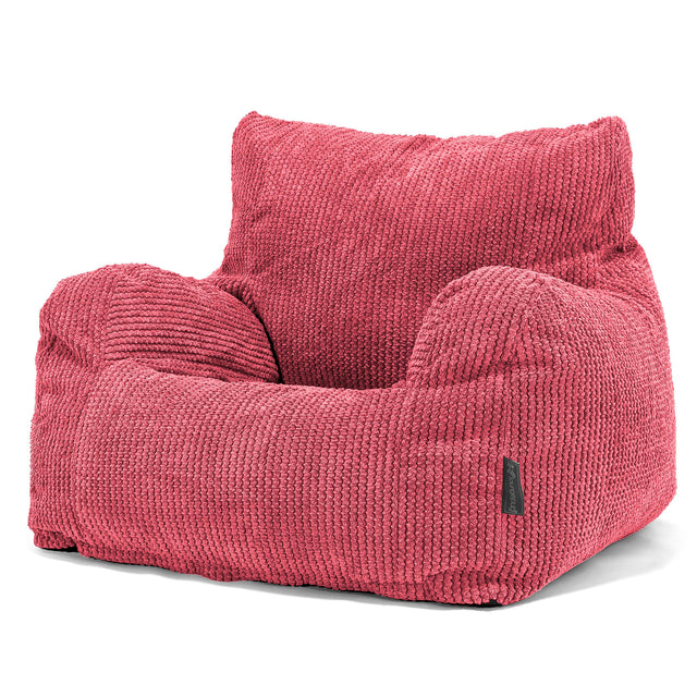 Fotel pufa worki sako Josephine - Pom Pom Czerwony pastelowy 01