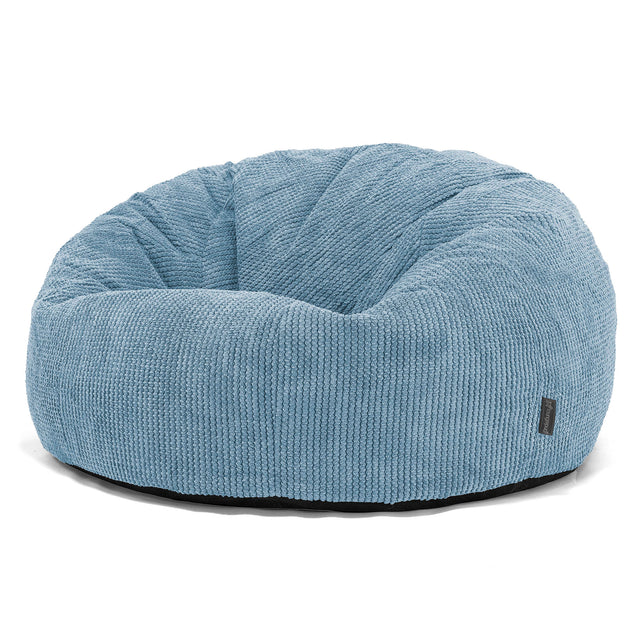 Klasyczna sofa pufa - Pom Pom Błękit królewski 01