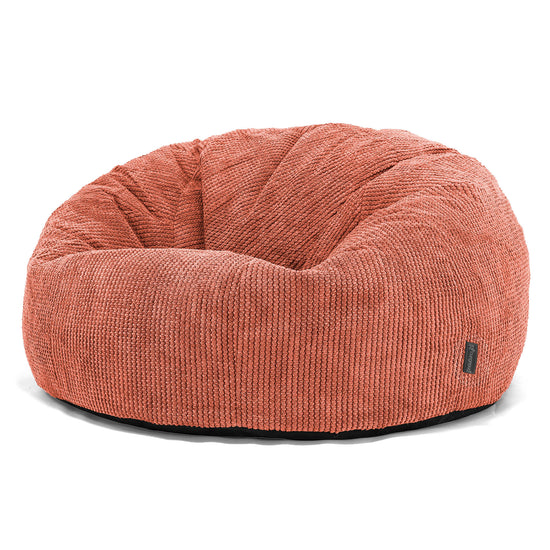 Klasyczna sofa pufa - Pom Pom Dyniowy Pomarańczowy 01