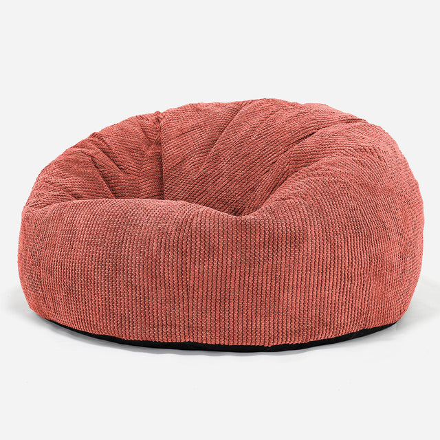 Klasyczna sofa pufa - Pom Pom Dyniowy Pomarańczowy 01