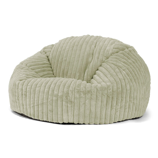 Klasyczna sofa pufa - Sztruks ultra plusz Szałwiowy zielony 01
