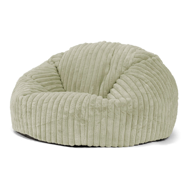 Klasyczna sofa pufa - Sztruks ultra plusz Szałwiowy zielony 01