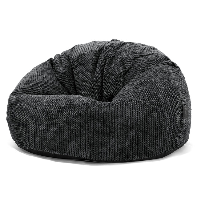 Klasyczne siedzisko pufa sako - Pom Pom Czerń 01