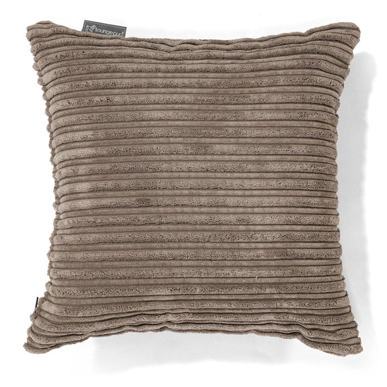 Poszewka na poduszkę ozdobna 47 x 47cm - Klasyczny sztruks Beżowa szarość 01