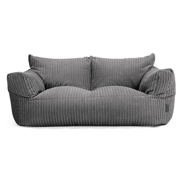Sofa pufa Josephine - Klasyczny sztruks Chłodna szarość 01