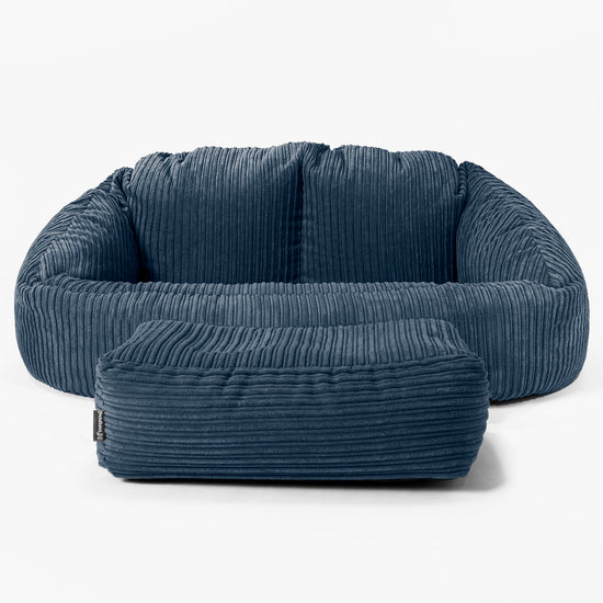 Sofa pufa Bubble - Klasyczny sztruks Granat 02