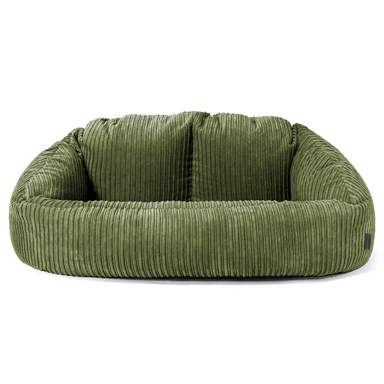Sofa pufa Bubble - Klasyczny sztruks Leśna zieleń 01
