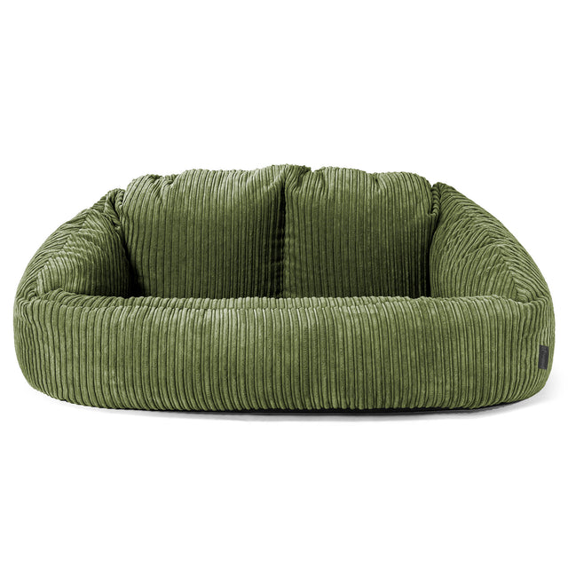Sofa pufa Bubble - Klasyczny sztruks Leśna zieleń 01