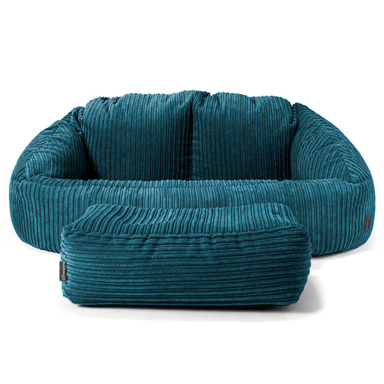 Sofa pufa Bubble - Klasyczny sztruks Turkus 02