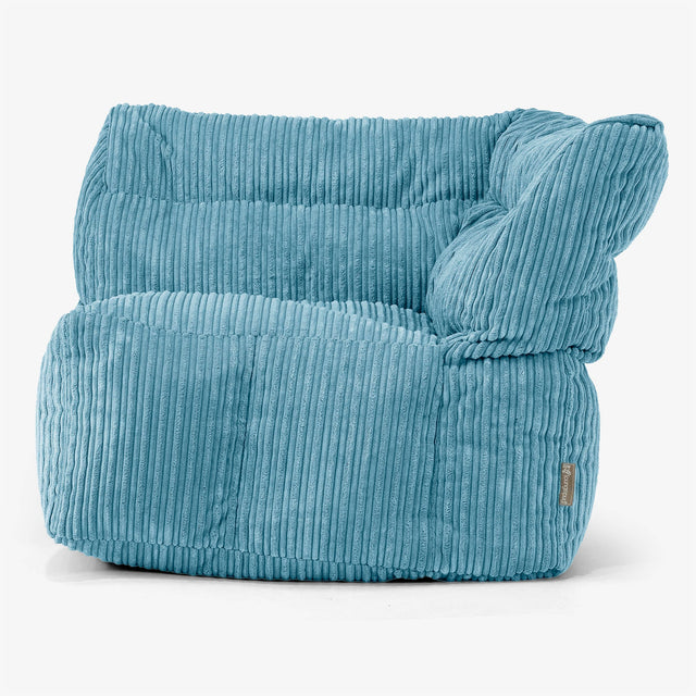 Modułowa Pufa Sofa, Prawy Element Rogowy Zamienny Pokrowiec - Klasyczny sztruks 01