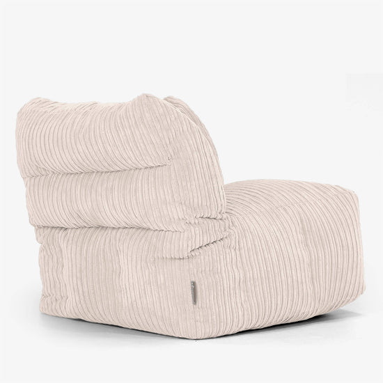 Modułowa Pufa Sofa, Lewy Element Rogowy - Klasyczny sztruks Kość słoniowa 03