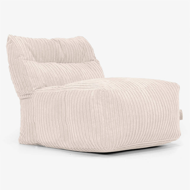 Modułowa Pufa Sofa, Środkowy Element - Klasyczny sztruks Kość słoniowa 01