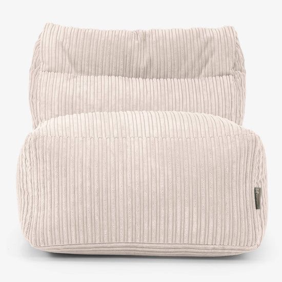 Modułowa Pufa Sofa, Środkowy Element - Klasyczny sztruks Kość słoniowa 02