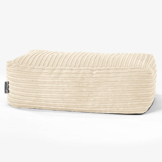 Podnóżek duży - Klasyczny sztruks Śmietanka 01