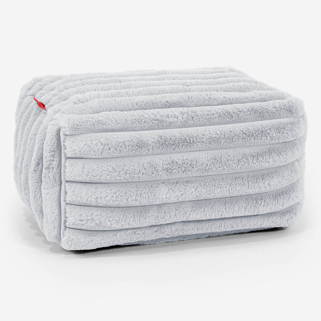 Podnóżek mały - Sztruks ultra plusz Kacze jajo niebieskie 01