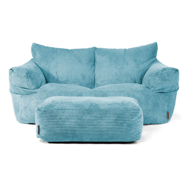 Sofa pufa Josephine - Pom Pom Morski błękit 02