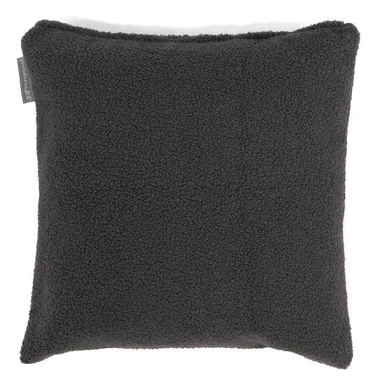Poszewka na poduszkę ozdobna 47 x 47cm - Boucle Grafit szarość 01