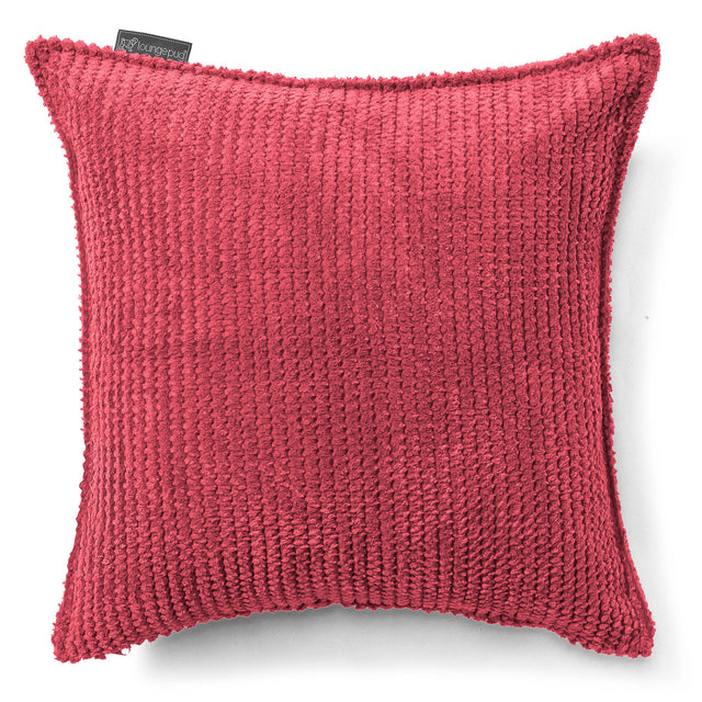 Poszewka na poduszkę ozdobna 47 x 47cm - Pom Pom Czerwony pastelowy 01