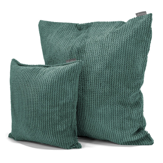 Poszewka na poduszkę ozdobna 47 x 47cm - Pom Pom Zielony Mech 02