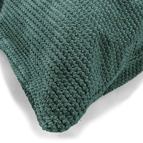 Poszewka na poduszkę ozdobna 47 x 47cm - Pom Pom Zielony Mech 03