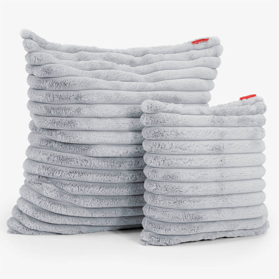 Poszewka na poduszkę ozdobna 47 x 47cm - Sztruks ultra plusz Kacze jajo niebieskie 02