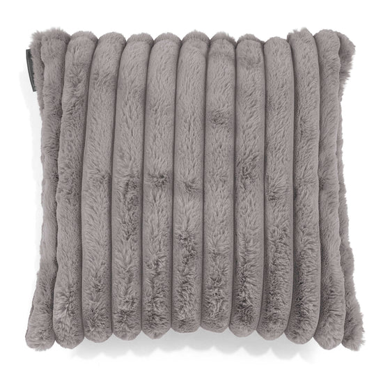 Poszewka na poduszkę ozdobna 47 x 47cm - Sztruks ultra plusz Szarość 01