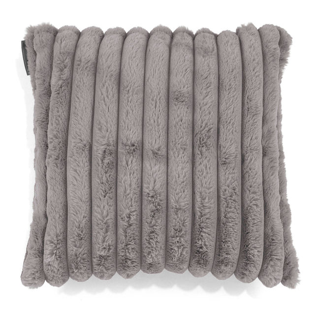 Poszewka na poduszkę ozdobna 47 x 47cm - Sztruks ultra plusz Szarość 01