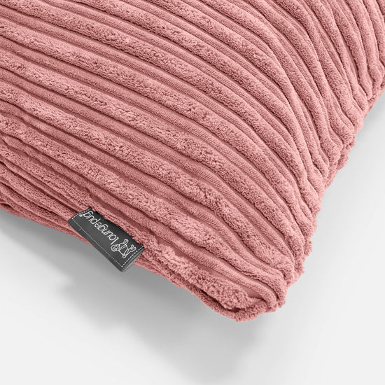 Poszewka na poduszkę ozdobna okrągła 50cm - Klasyczny sztruks Brzoskwinia 02