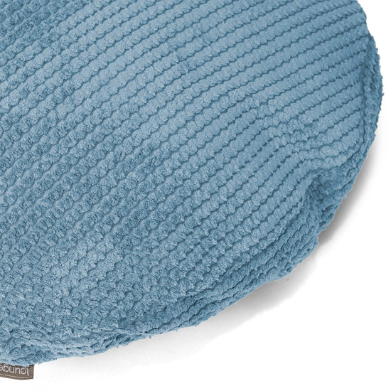 Poszewka na poduszkę ozdobna okrągła 50cm - Pom Pom Błękit królewski 02