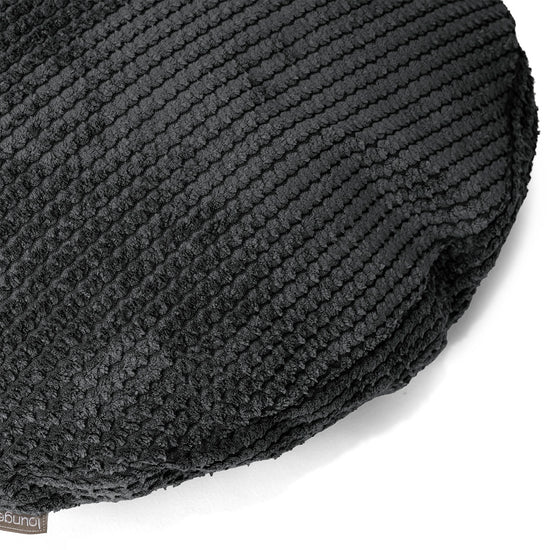 Poszewka na poduszkę ozdobna okrągła 50cm - Pom Pom Czerń 02
