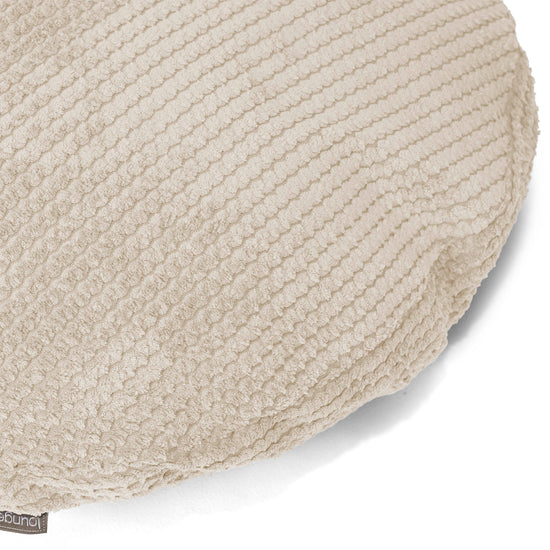 Poszewka na poduszkę ozdobna okrągła 50cm - Pom Pom Kość słoniowa 02