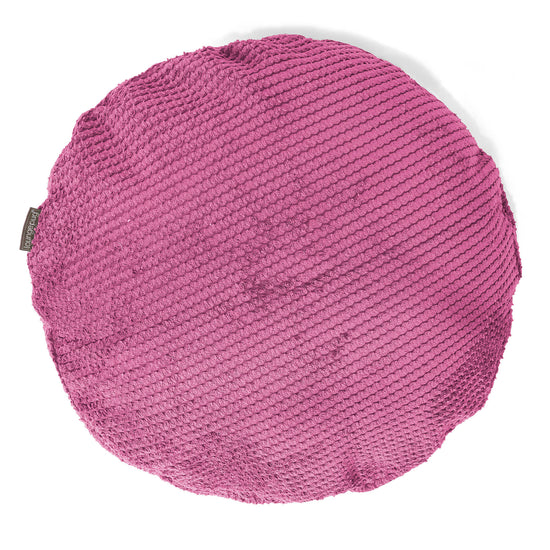 Poszewka na poduszkę ozdobna okrągła 50cm - Pom Pom Róż 01