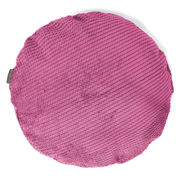 Poszewka na poduszkę ozdobna okrągła 50cm - Pom Pom Róż 01