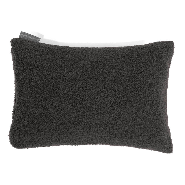 Poszewka na poduszkę ozdobna prostokątna 35 x 50cm - Boucle Grafit szarość 01