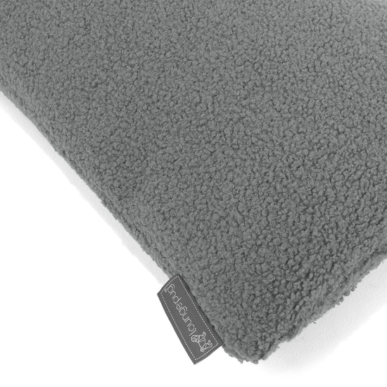 Poszewka na poduszkę ozdobna prostokątna 35 x 50cm - Boucle Szarość 02