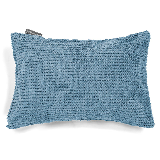 Poszewka na poduszkę ozdobna prostokątna 35 x 50cm - Pom Pom Błękit królewski 01