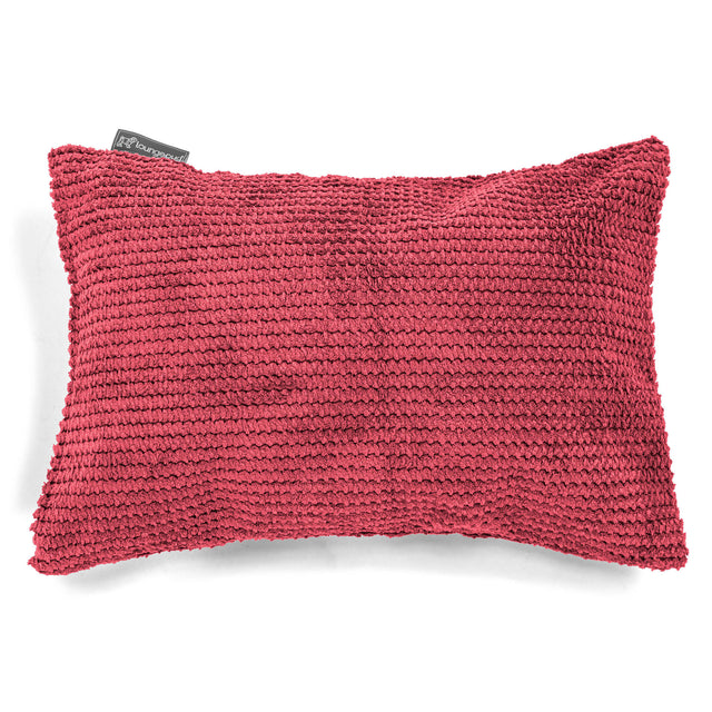 Poszewka na poduszkę ozdobna prostokątna 35 x 50cm - Pom Pom Czerwony pastelowy 01
