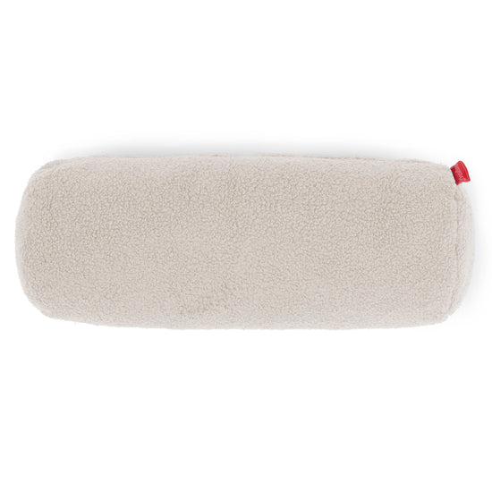 Poszewka na poduszkę ozdobna wałek 20 x 55cm - Boucle Kość słoniowa 02