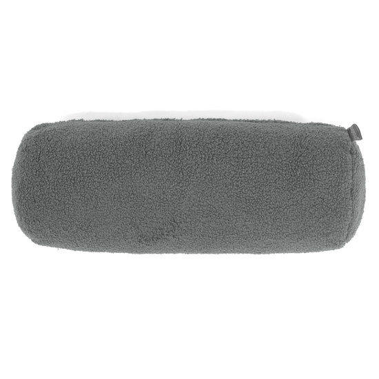 Poszewka na poduszkę ozdobna wałek 20 x 55cm - Boucle Szarość 02