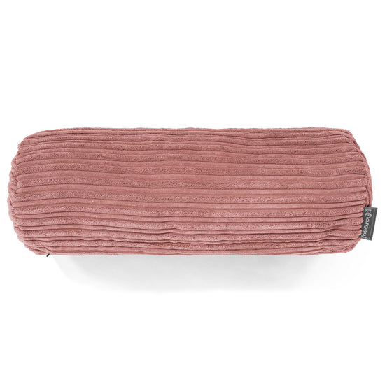 Poszewka na poduszkę ozdobna wałek 20 x 55cm - Klasyczny sztruks Brzoskwinia 02