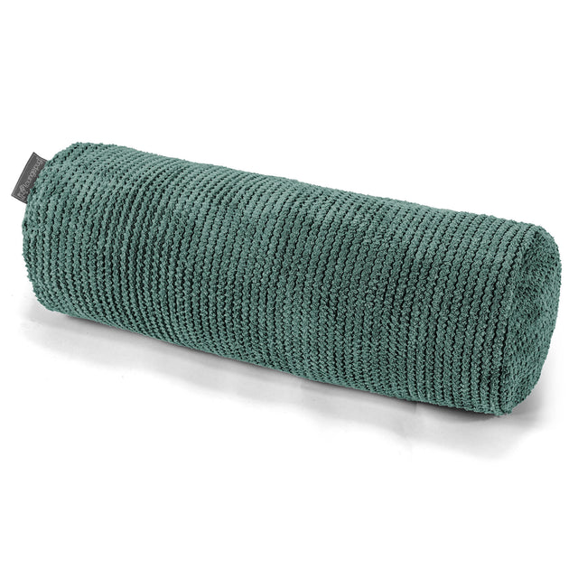 Poszewka na poduszkę ozdobna wałek 20 x 55cm - Pom Pom Zielony Mech 01